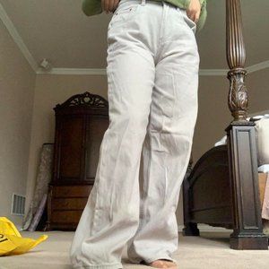 Motel Rocks Gray Wide-Leg Jeans